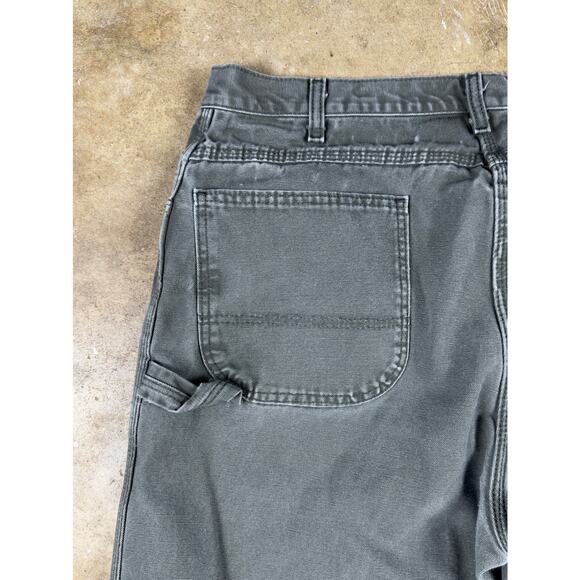 Dickies Carpenter Pants Men’s 40x32 Green Relaxed Fit Utility Workwear - Picture 4 of 12